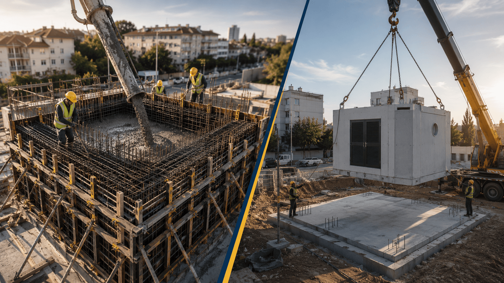 ממ"ד יצוק לעומת יביל — השוואה